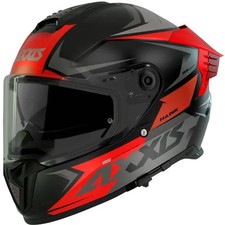 AXXIS HAWK EVO IXIL MATT RED HELMET MOTORCYLE MOTORBIKE