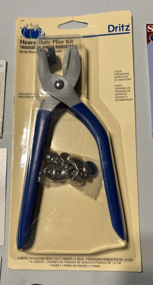 Gran Lote De Colección Kits De Botones De Cubierta Prym & Dritz, Broches De Presión, Kit De Alicate HD y Más Foto 4 de 4