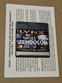 Gates of Zendocon Atari Lynx 1993 CIB