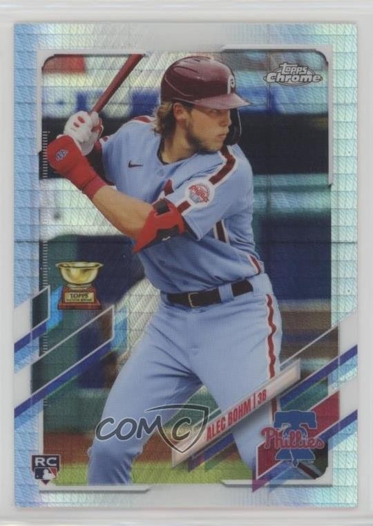 2021 Topps Chrome Prism Refractor Alec Bohm #119 2d9