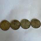 Liberty Walking 1942 1943 1945 Silver Half Dollar 50C Circulated Lot