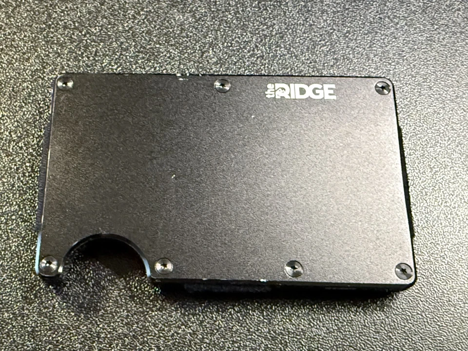 Correa para efectivo billetera The Ridge con bloqueo RFID para hombre - negra real USADA Foto 3 de 3