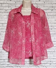 Rebecca Malone Vintage Womens M Pink 2 Pc Set...
