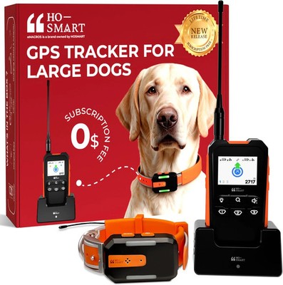 GPS Dog Tracker No Subscription Off Grid Large Dogs Waterproof 7 Day