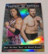 2020 Topps Chrome WWE - Fantasy Matches Bret Hart, Daniel Bryan #FM-9
