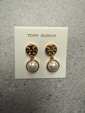 Tory Burch pearl earrings NWT