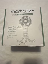 Mom Cozy Portable Stroller Fan Black 8000mAh Led Light Four Speed Nwob