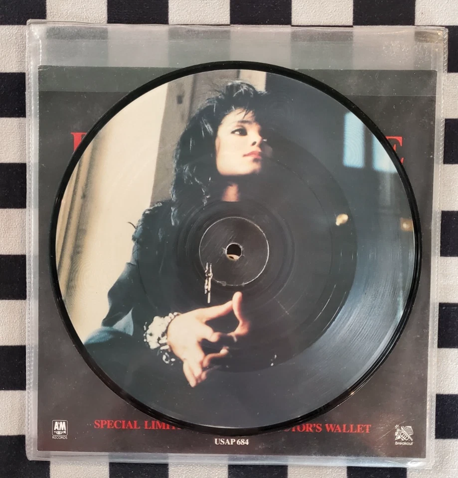 Escapade 7" by Janet Jackson vinyl picture disc limited 1990 UK import VG+ - Image 3 of 4