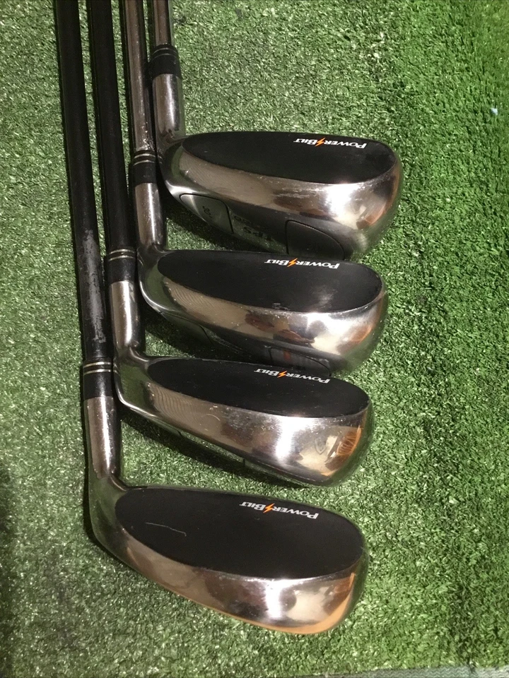 Powerbilt TPS EX-100 Hybrid Irons Set 3-PW Opti Flex Uniflex Steel/Graphite -1/2 - Image 3 of 4