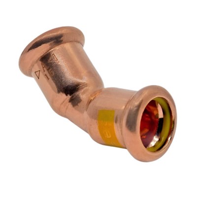 Kupfer Gas 'M' Profil Presse 45° Obtuse Winkel