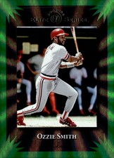 2025 Donruss #1 Ozzie Smith Elite Series Green Laser