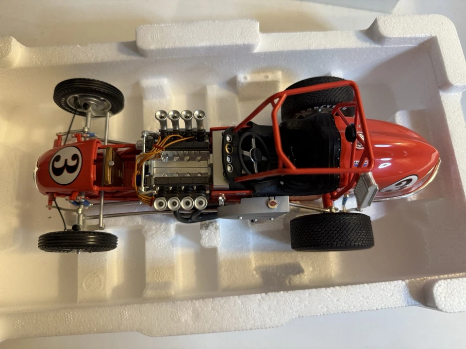 GMP 1/18 Ford A J Foyt #3 1972 Dirt Champ Track Racer Diecast Model Car LEER Foto 4 de 4