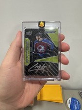 2019-20 UD Engrained Synthesis Carbon Fiber Auto Cale Makar Rookie Auto Colorado