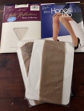 VTG Hanes Too  Silk Reflections Sz AB, Barely Black  Pearl  2 Pr. Hanes MIP