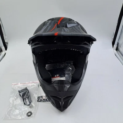 Casco de Motocross Oneal Talla L Fury Casco V.22 Synthy Negro Moto Integral - Imagen 1 de 4