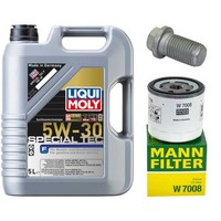 MotoröL Filter Set 5W-30 5 Liter + ÖLablassschraube FüR Ford Mondeo IV 1.6 Ti