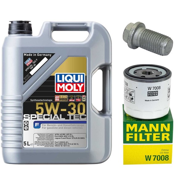 MotoröL Filter Set 5W-30 5 Liter + ÖLablassschraube FüR Ford Mondeo IV 1.6 Ti-image