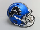 Barry Sanders Signed Auto Autograph Replica Full Size Lions Helmet Schwartz COA