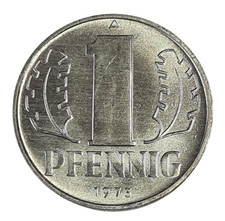 DDR KURSMÜNZE 1 PFENNIG 1973 ST