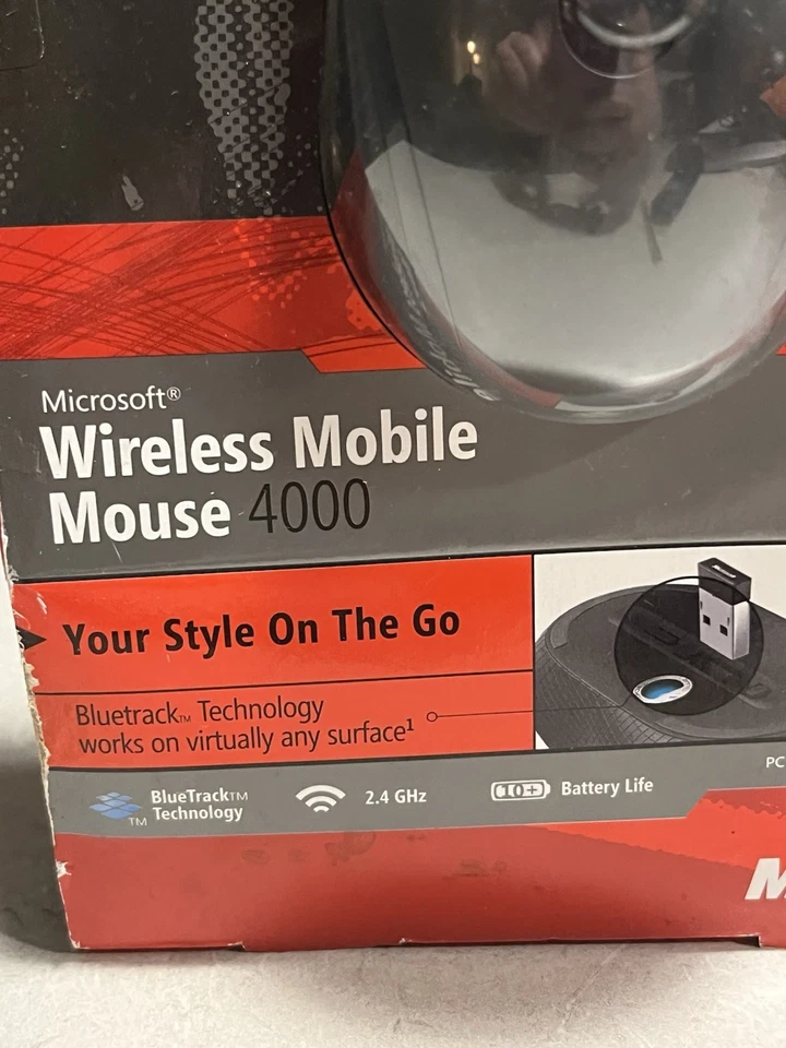 Microsoft Mobile 4000 Wireless BlueTrack Mouse 1383 New Sealed - Image 2 of 4