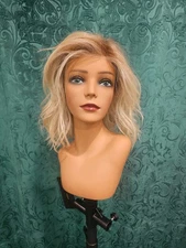 Belle Tress "CALIENTE" blond wig, wavy medium length. Brand new.