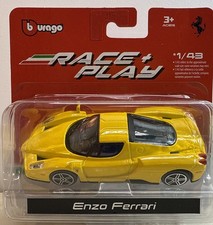 Burago Race  Play Ferrari Enzo Ferrari Yellow 1:43 Scale New