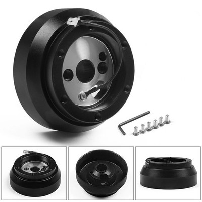 For Jeep Chevrolet Dodge GM Buick Steering Wheel Hub Adapter Quick Release Black