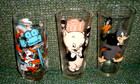 3 LOONEY TOONS 1973 VINTAGE GLASSES!EXCELLENT!BUGS BUNNY,DAFFY DUCK,PORKY PIG- — photo 2