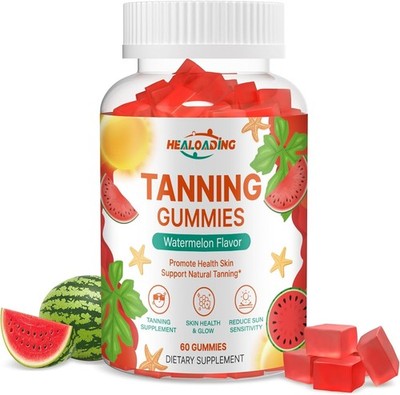 Tanning Gummies for Women & men, Tanning supplement with Astaxanthin