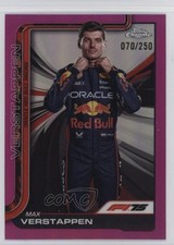 2025 Topps Chrome Formula 1 F1 Drivers Pink Refractor 70/250 Max Verstappen 1k2m