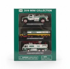 NEW 2019 Hess Mini Collection Toy Truck & Race Car Box Trailer Emergency Truck