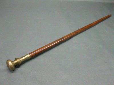 NEW SOLID ANTIQUE SOLID BRASS WOODEN WALKING STICK CANE VINTAGE DESIGNER 37 INCH