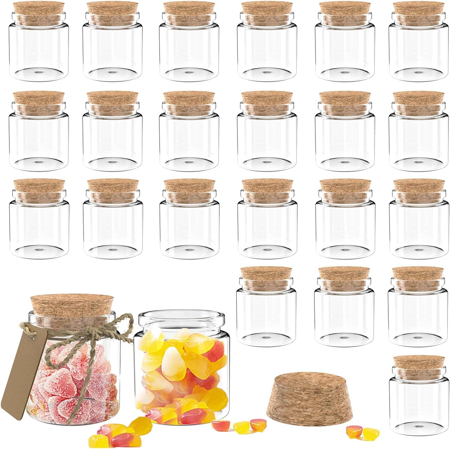 With Cork Stoppers,50 Ml Mini Small Glass Bottles