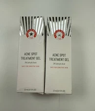 [2 pack] First Aid Beauty FAB Acne Spot Treatment Gel 2% Salicylic Acid ~ 0.75