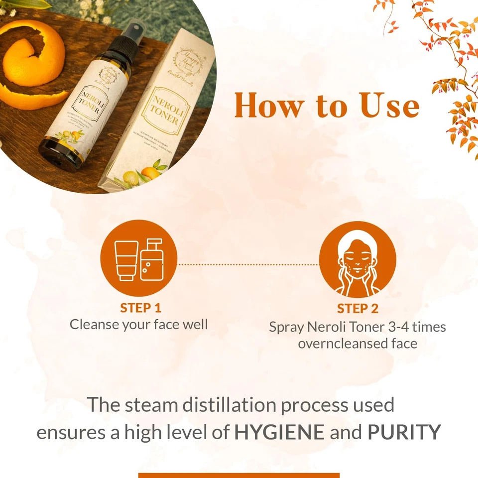 Happy Herbs Neroli Toner 120ml - Image 3 of 4