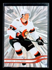 2025-26 Upper Deck Series 2 Hockey Silver Outburst #374 Tyler Kleven