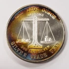 1 oz .999 Silver Round - Silver Trade Unit - Rainbow Toning - SKU-U2368