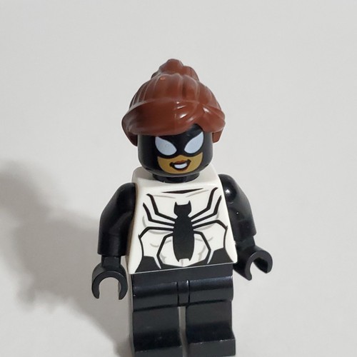 Lego Marvel Super Heroes Minifigure SH0615 Spider-Girl Black White 76148 - Loose - Picture 2 of 7