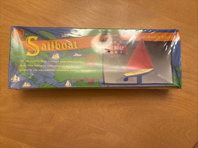 Woodkrafter Kits Basic Boat Series Authentic Sailboat Kit #106 Factory Sealed