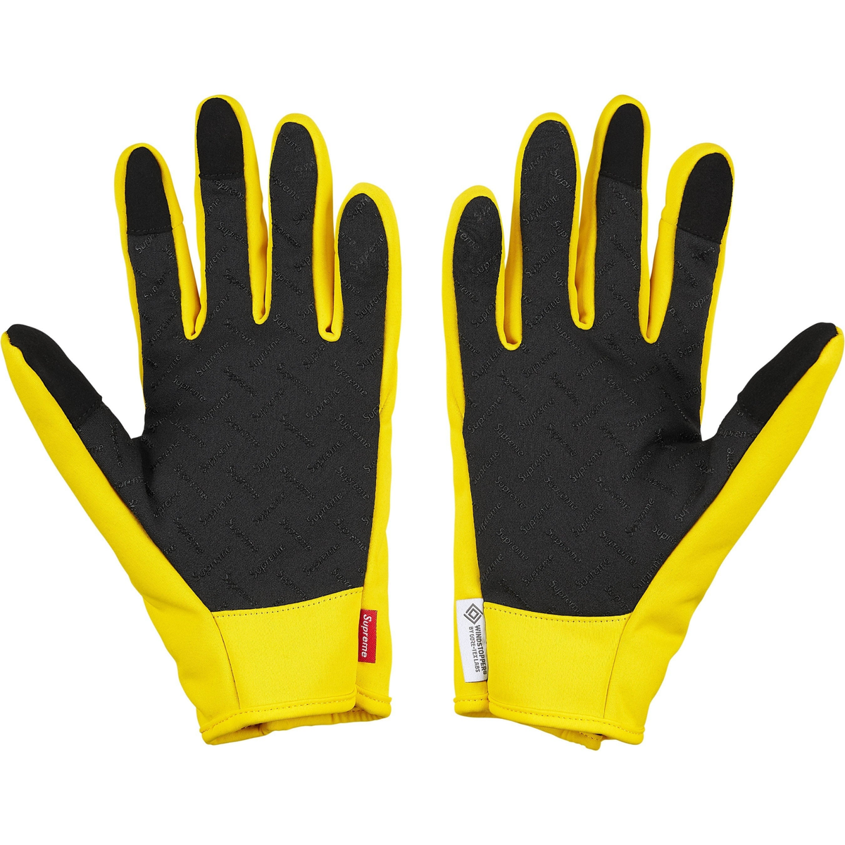 Supreme Windstopper Zip Gloves Black Olive Yellow Red Camo 4colors