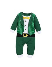 Baby Boys St Patricks Day Outfit Newborn Shamrock Romper 18-24 Months Green