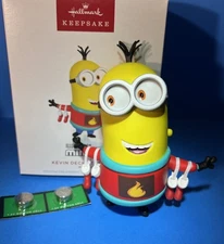 Hallmark Keepsake MINIONS Xmas Ornament DECK HALLS SOUND ~NEW
