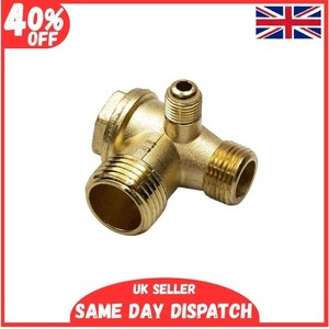 Air Valve de compresseur Non retour Vérification Valve Pièces de rechange Connecteur de tube