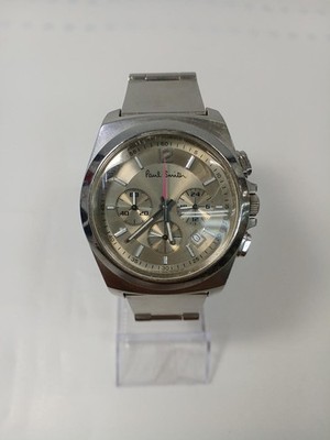 Paul Smith 0520-T002161 Quarz Analog Edelstahl Armbanduhr Gebraucht