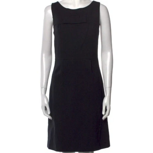 abito kate spade fiocco scollo a bateau LBD lunghezza ginocchio senza maniche taglia 4