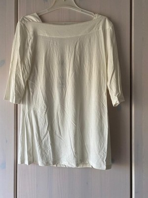 Comma 3/4 arm Shirt,creme,Gr.38,carmenausschnitt,neu mit Etikett