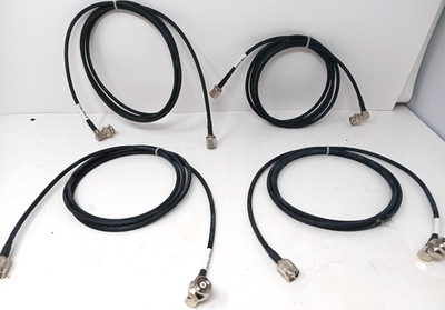 4 PIECE LOT -ANDREW / CNT-195-FR w/ connectors Pictured Braided Coaxial Cable