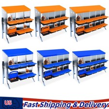 6/8/10 Holes Chicken Nesting Boxes Coop Metal Chicken Egg Laying Box with Legs