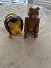 Vintage Fisher Price Little People Zoo Train Replacement Bear Lion Figures