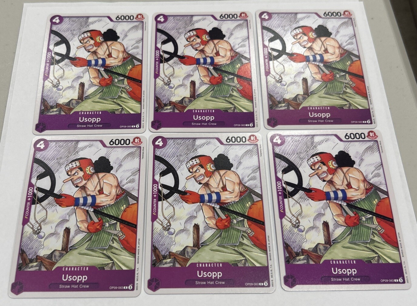 X6 One Piece - OP09-063 English - Usopp